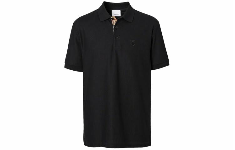 Мужская футболка-поло Burberry Polo (черная)