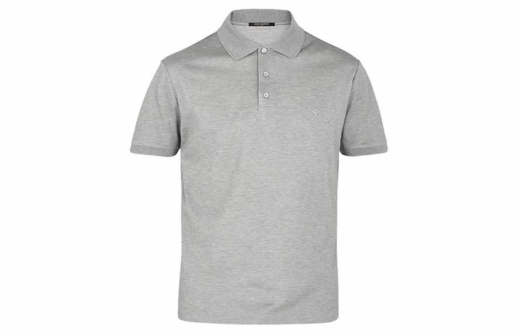 Мужская футболка-поло Louis Vuitton LOUIS VUITTON Polo (серая)