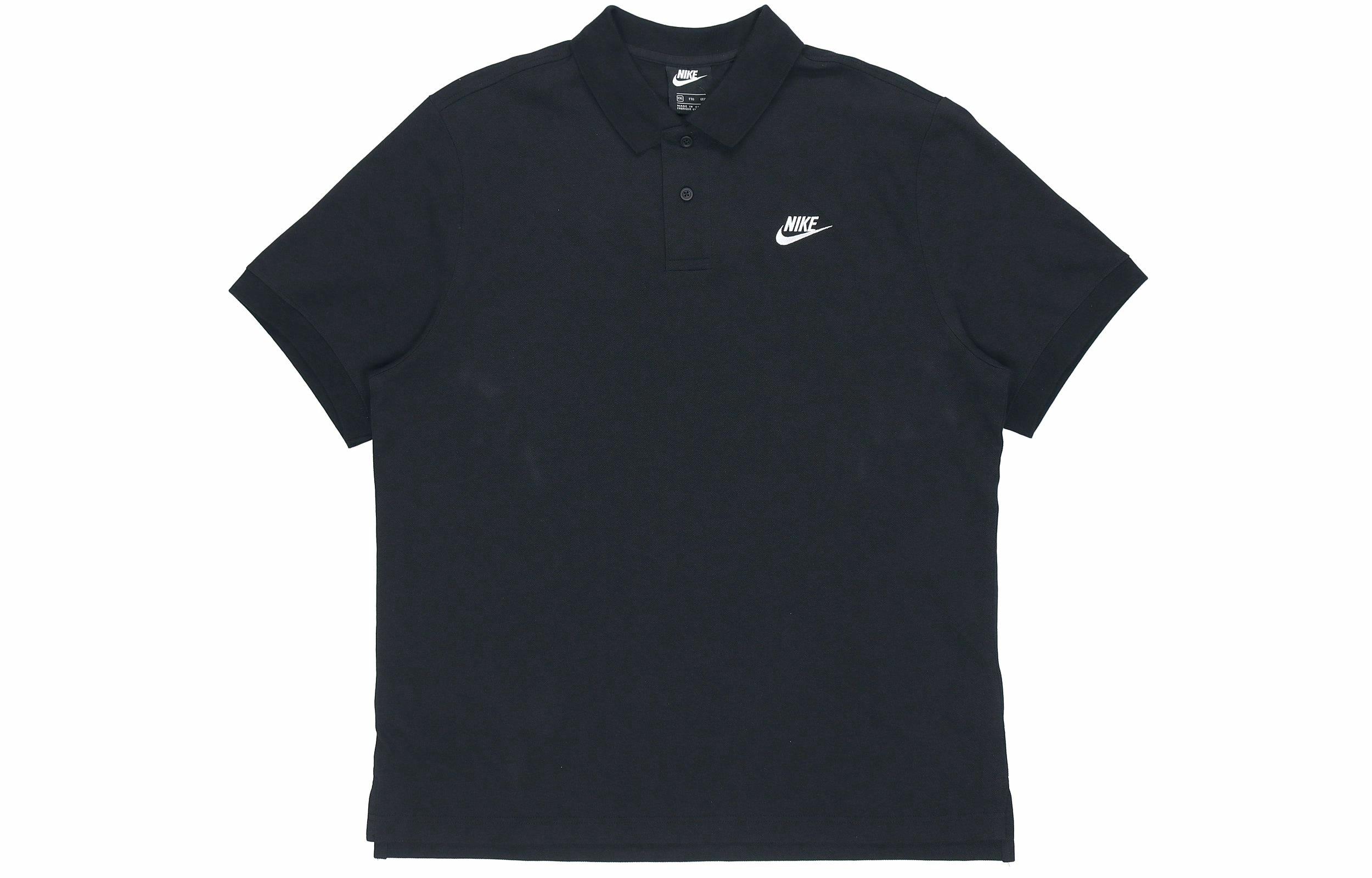 Мужская футболка Nike Sportswear Polo (черная)