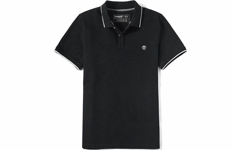 Мужская футболка-поло Timberland Embroidery Polo (черная)