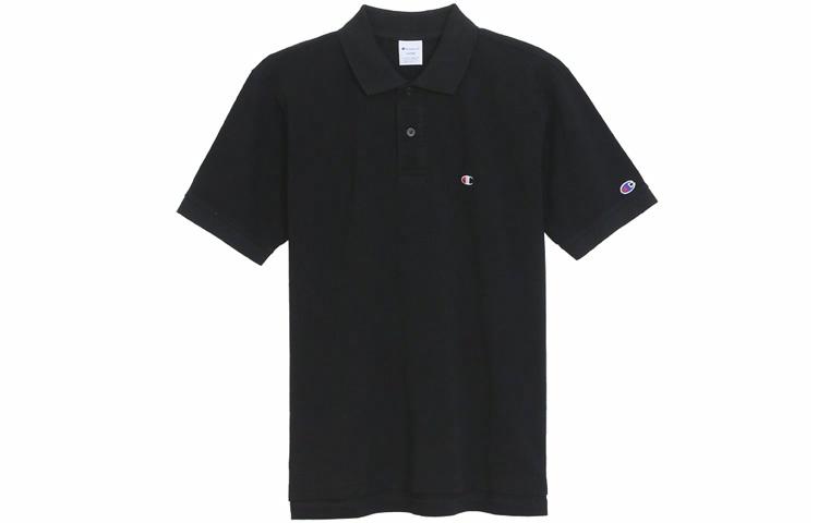 Мужская футболка Champion Polo (черная)
