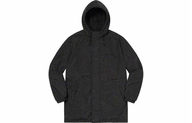 Парка Supreme Polartec Lined Sideline (черная) — фото 10