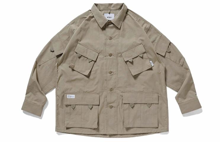 Мужская рубашка WTAPS FW21 Multi-Pocket (однотонная) — фото 6