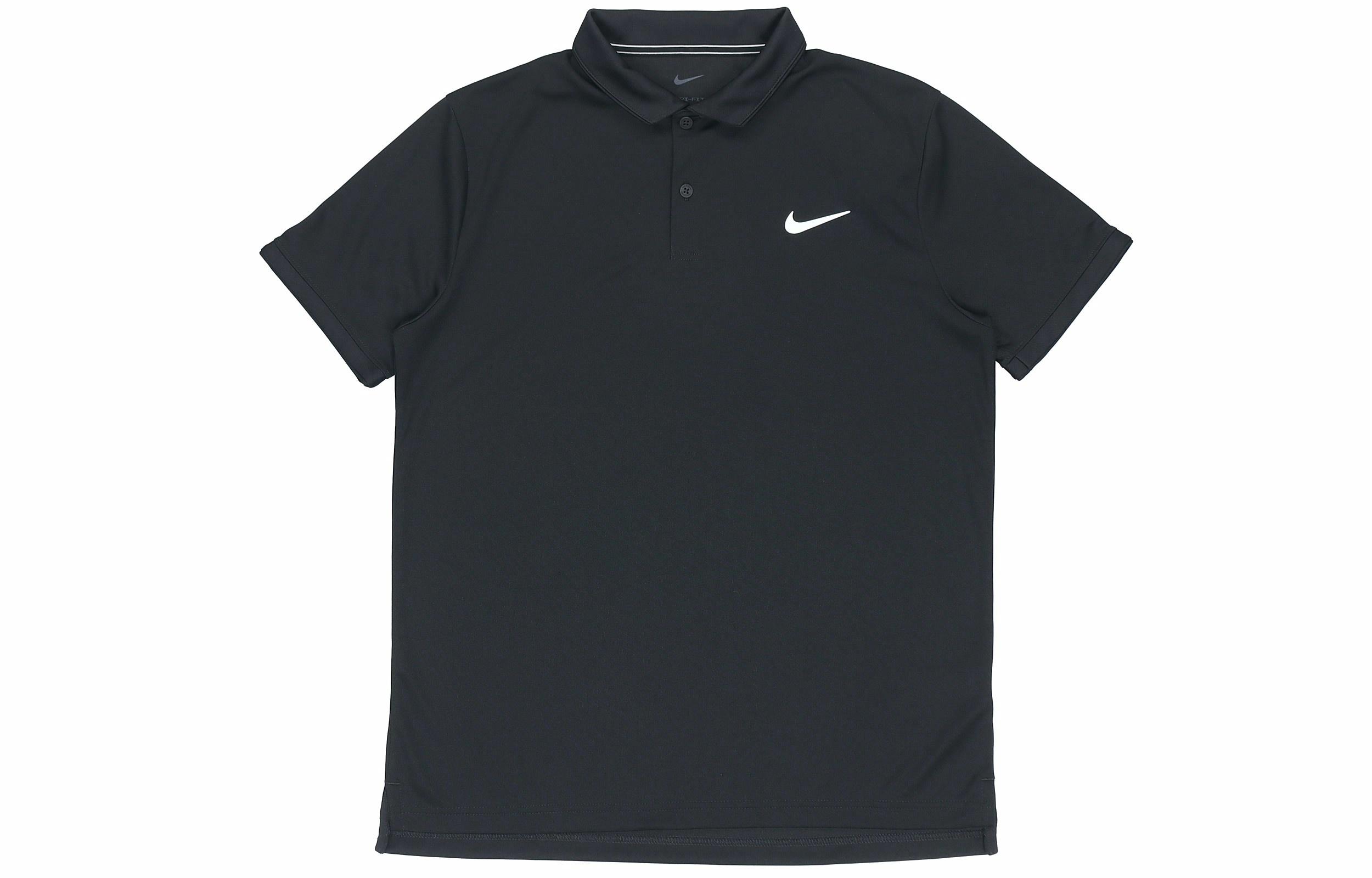 Мужская рубашка-поло Nike Dri-Fit Court Victory (черная) — фото 1