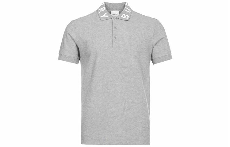 Мужская футболка Polo Burberry Burberry LogoPolo (серая)