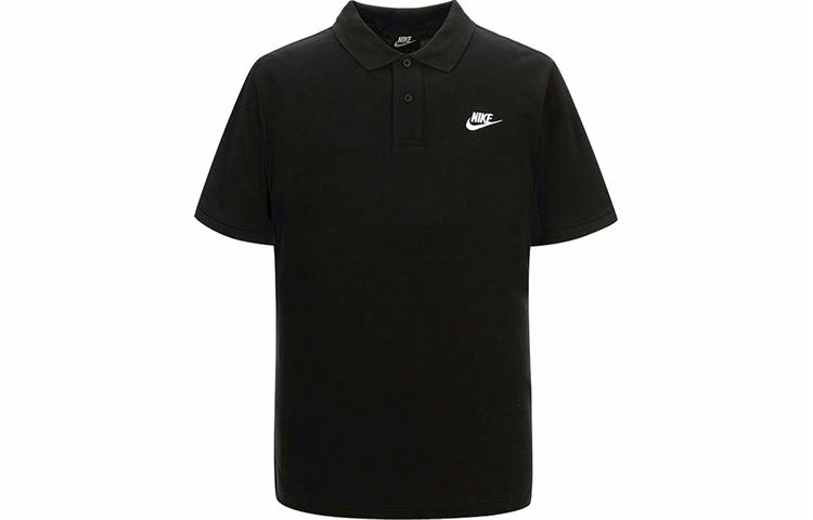 Мужская футболка-поло Nike Nsw Ce Polo Matchup (черная) — фото 1