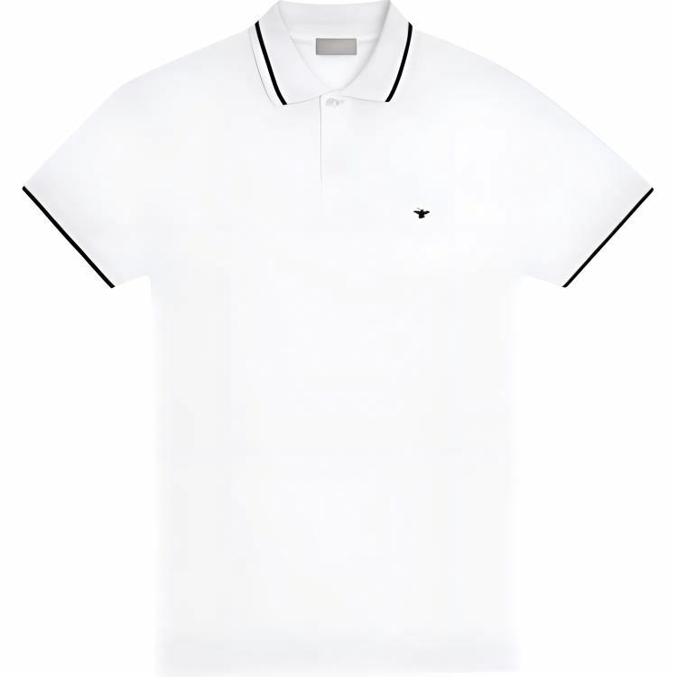 Мужская футболка Dior DIOR Polo (белая)