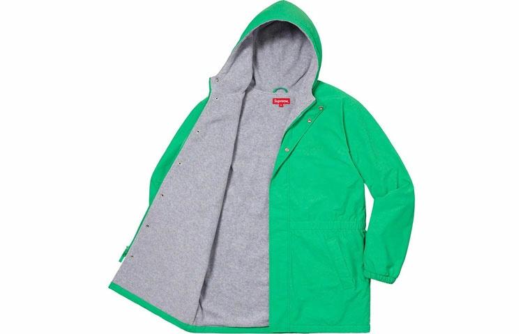 Парка Supreme Polartec Lined Sideline (черная) — фото 7