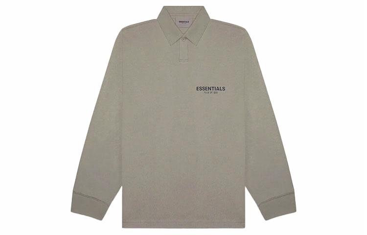 Поло Fear of God Essentials FW20 Long Sleeve (серно-бурое)