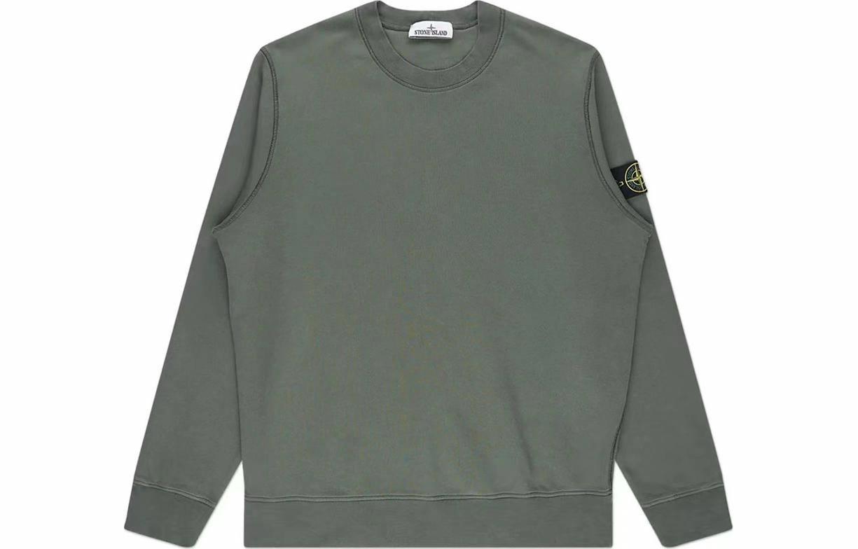 Мужское худи Stone Island (зеленое)