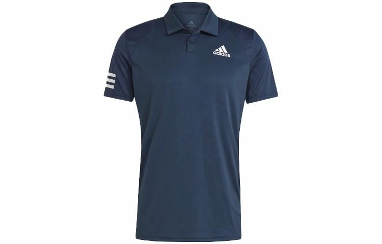 Мужская футболка adidas Club Polo (синяя) — фото 1