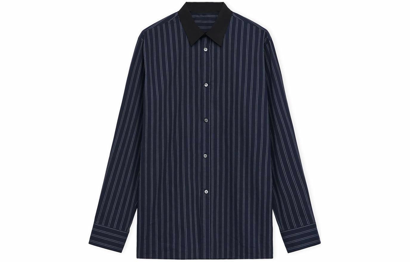 Мужская рубашка LOEWE SS24 (синяя)