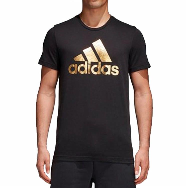 Мужская футболка adidas LogoT (черная) — фото 3