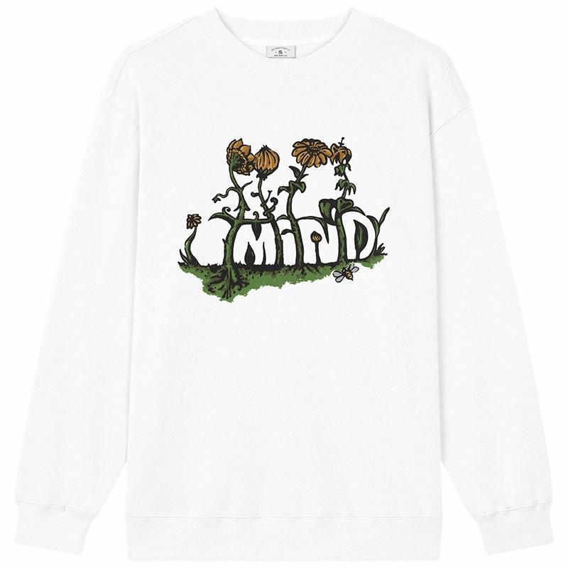 Худи MIND ERROR Sunflower Crew (серое)