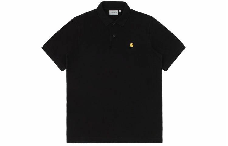 Мужское поло Carhartt WIP Chase Pique (черное)