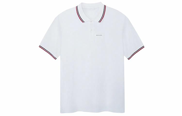 Муж футболка Prada Polo (белая)