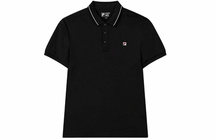 Мужская футболка поло Fila polo (черная) — фото 1