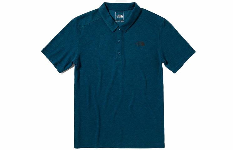Мужская футболка-поло The North Face polo (синяя)