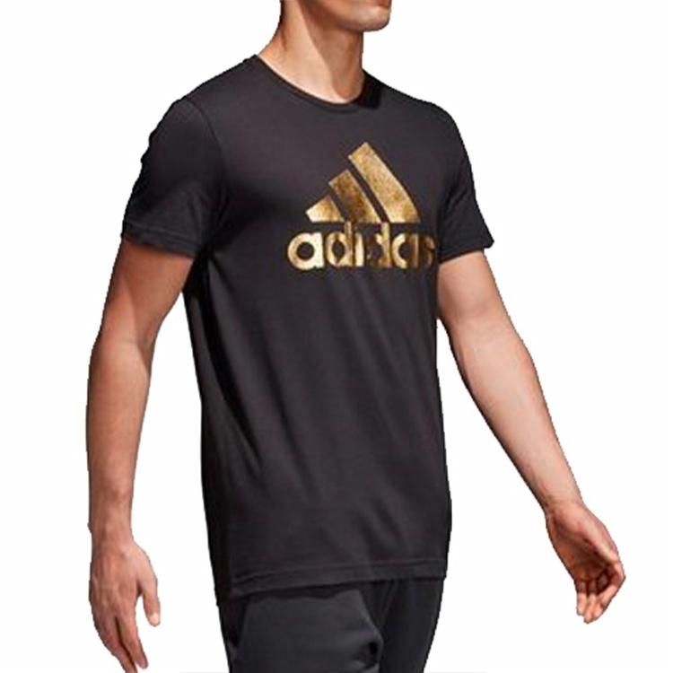 Мужская футболка adidas LogoT (черная) — фото 5