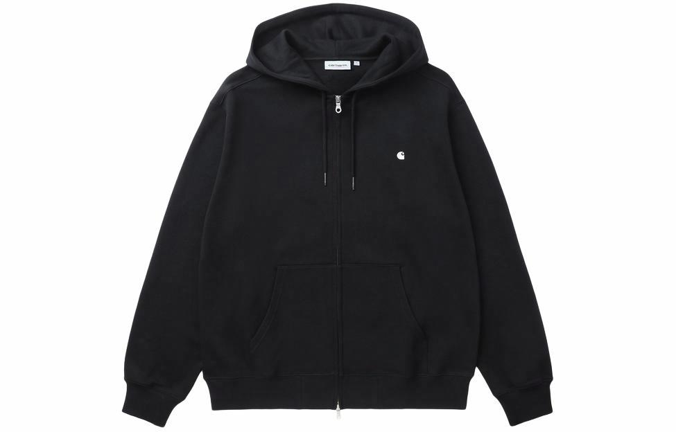 Мужское худи Carhartt WIP Zip Up Sweatshirt (черное)