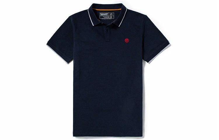 Мужская футболка-поло Timberland LogoPolo (королевский синий)