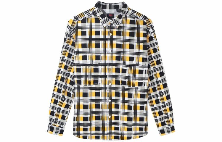 Мужская рубашка Levis (желтая в клетку)