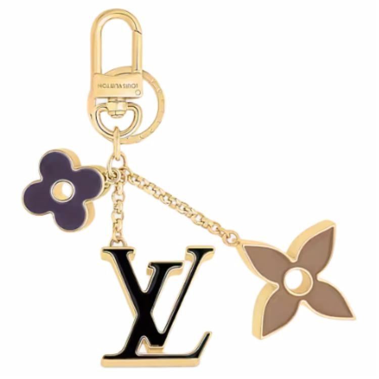 Женский брелок Louis Vuitton LOUIS VUITTON Fleur de Monogram (золотой)