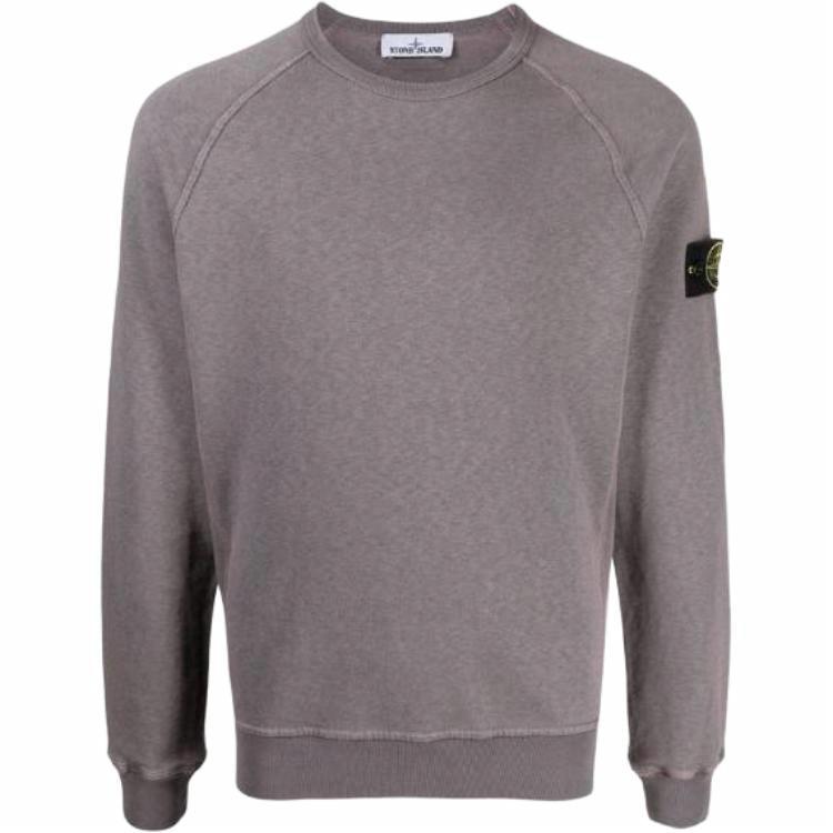 Мужское худи STONE ISLAND Logo (серое)