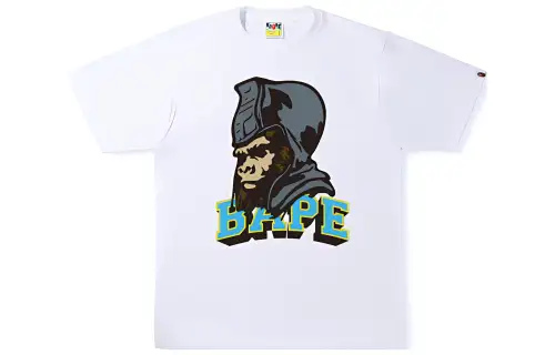 A BATHING APE T Shirts Men's Crew Neck Moderate Straight Fit