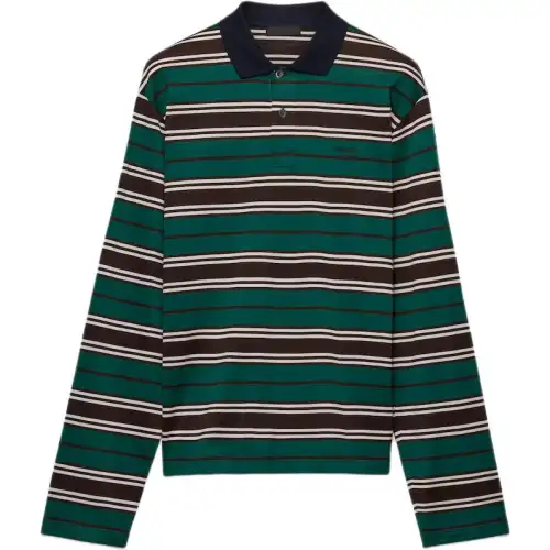 PRADA SS25 Polo Shirt Men's Multicolor