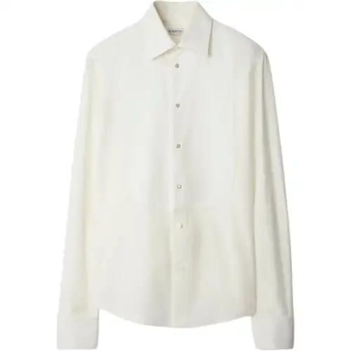 Burberry FW24 Shirt Men's Natural White
