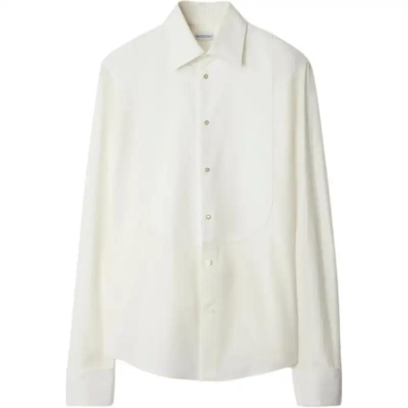 Burberry FW24 Shirt Men's Natural White