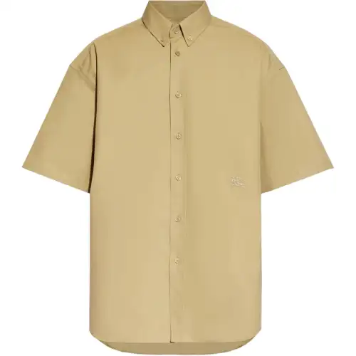 Burberry Shirts Men's Khaki Lapel Moderate