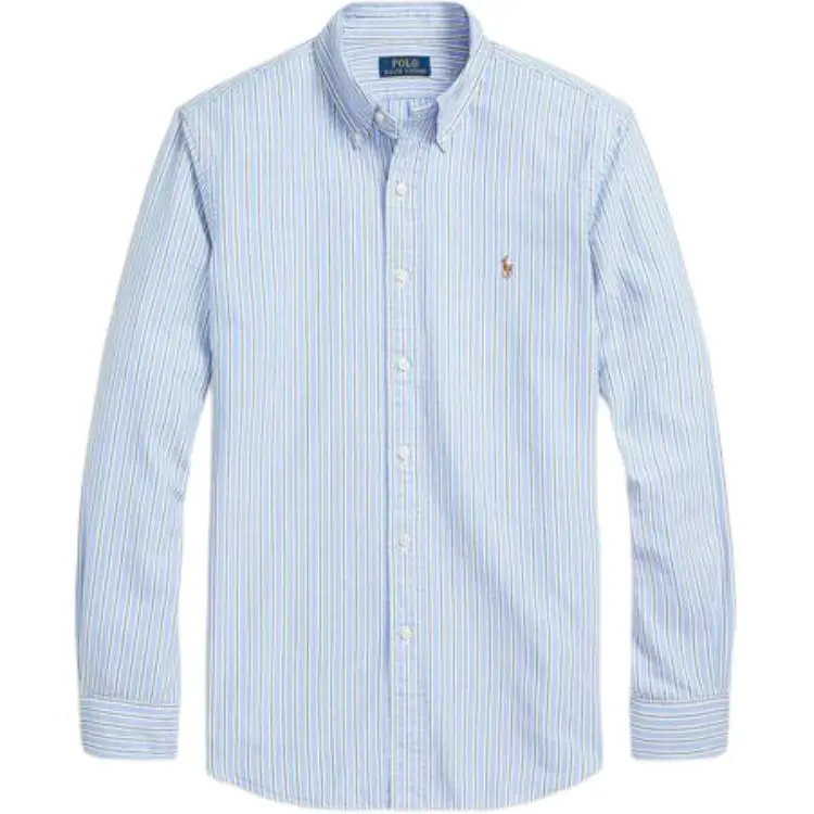 Polo Ralph Lauren Shirt Classic Version Men's Blue & White Multicolor