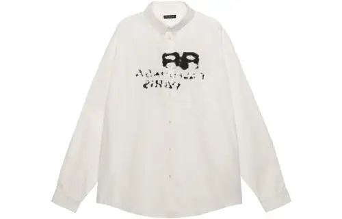 Balenciaga Graphic-Printed Loose-Fit Shirt