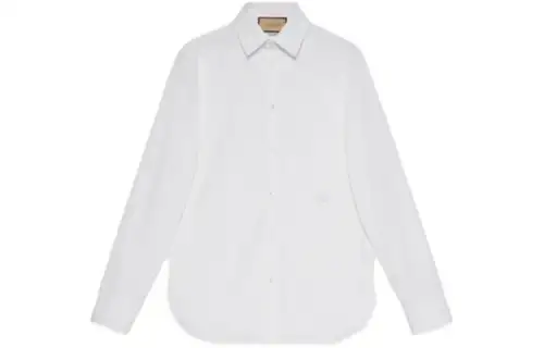 GUCCI Shirts Men's White Lapel Moderate Other