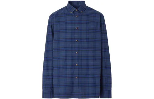 Burberry Check-print Long-sleeve Shirt