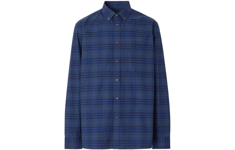 Burberry Check-print Long-sleeve Shirt