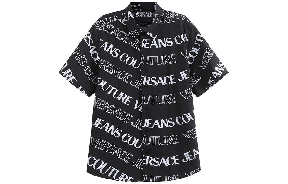 Мужская рубашка Versace JEANS COUTURE SS24 (черная)