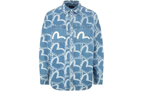 EVISU FW22 Shirt Men's Denim Blue
