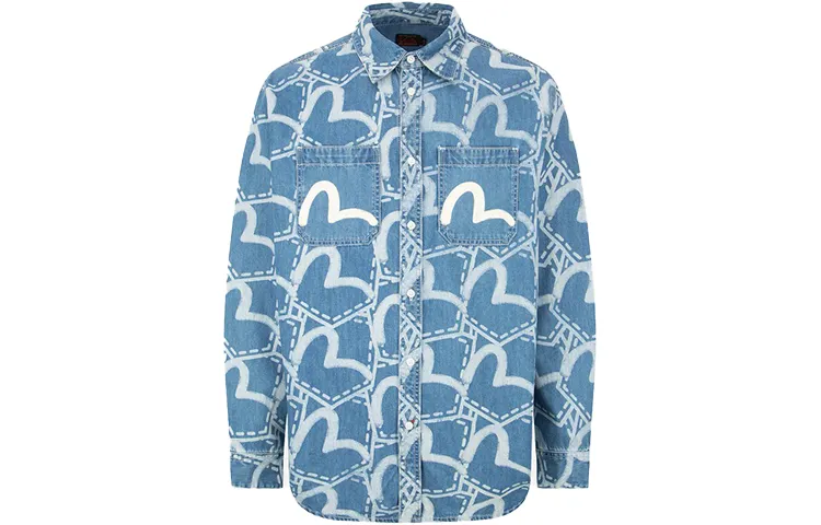 EVISU FW22 Shirt Men's Denim Blue