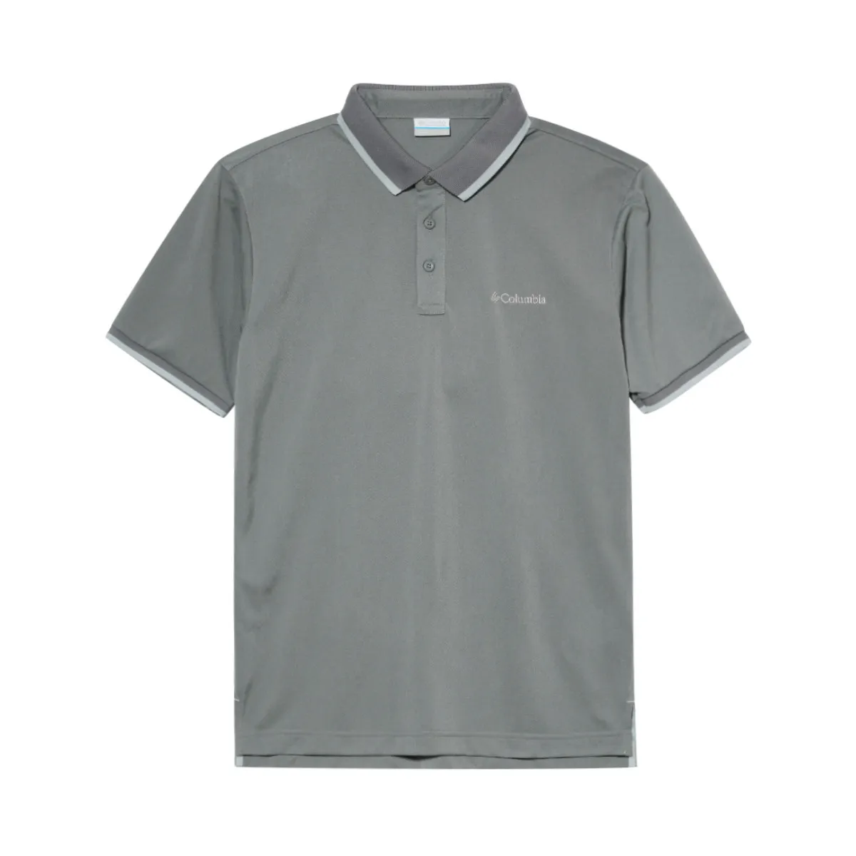 Columbia Polo Shirts Men's Gray Polo Collar Moderate