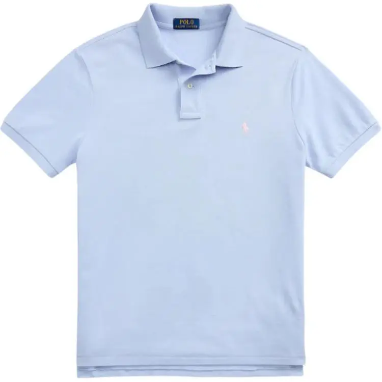 Polo Ralph Lauren Logo Embroidered Straight Hem Polo Shirt