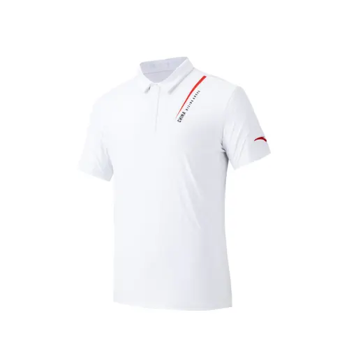 Anta Variety Training Collection Polo Shirt Men's Pure White