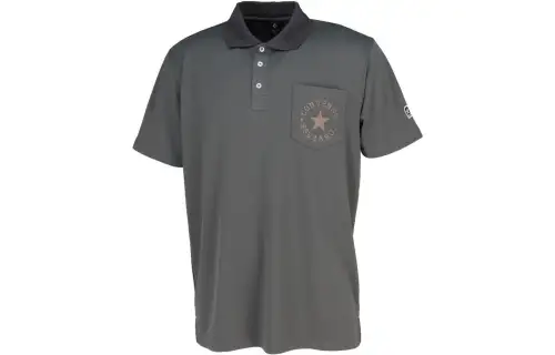 Converse Polo Shirts Men's Gray Polo Collar Moderate Other