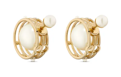 DIOR Metal Earrings Women's Gold