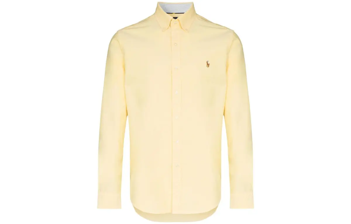 Polo Ralph Lauren SS22 Shirt Slim Fit Men's Yellow