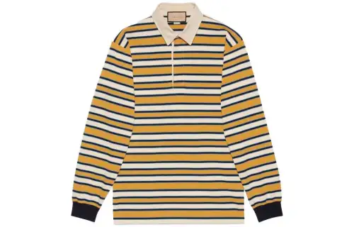 GUCCI Striped Polo Shirt