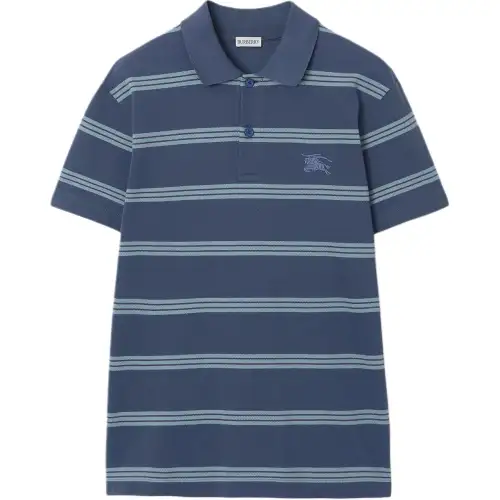Burberry striped cotton polo shirt