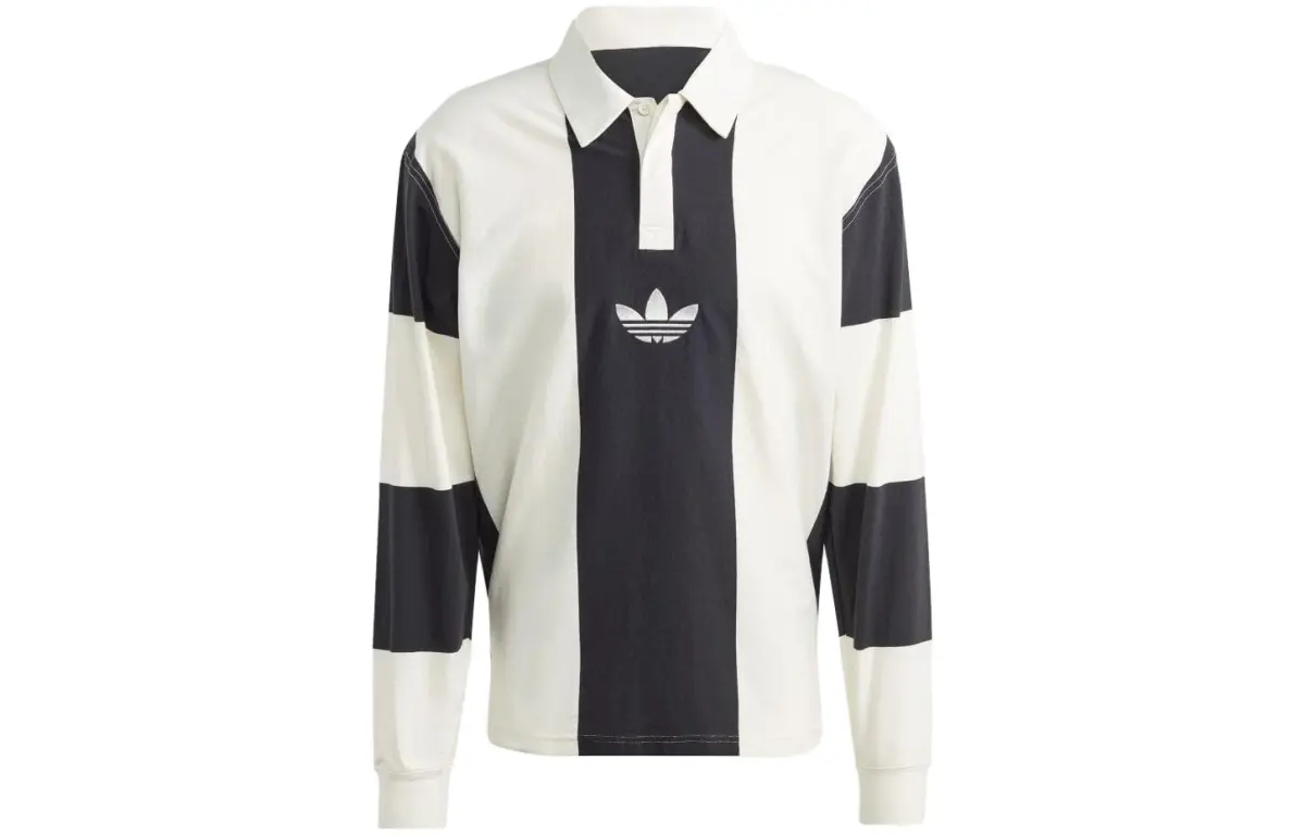adidas originals Men's Hack Rugby Long Sleeve Tee Black